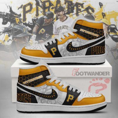 Pittsburgh Pirates MLB AJ1 High Top Shoes