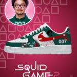Player 007 Squid Game AF1 Low Top Shoes