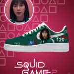 Player 120 Squid Game AF1 Low Top Shoes