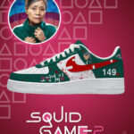 Player 149 Squid Game AF1 Low Top Shoes
