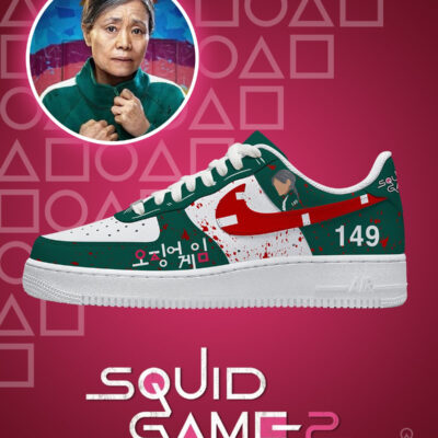 Player 149 Squid Game AF1 Low Top Shoes