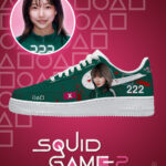 Player 222 Squid Game AF1 Low Top Shoes