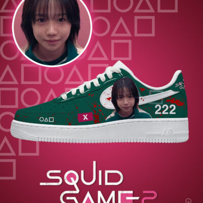 Player 222 Squid Game AF1 Low Top Shoes Version 2