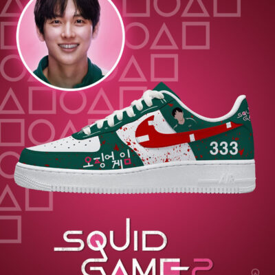 Player 333 Squid Game AF1 Low Top Shoes