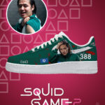 Player 388 Squid Game AF1 Low Top Shoes