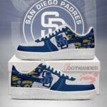 San Diego Padres MLB AF1 Low Top Shoes