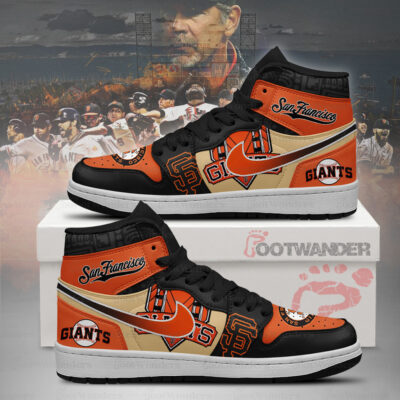San Francisco Giants MLB AJ1 High Top Shoes