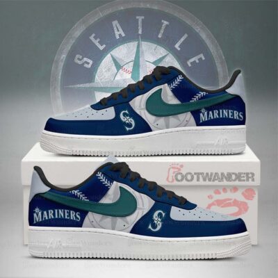Seattle Mariners MLB AF1 Low Top Shoes