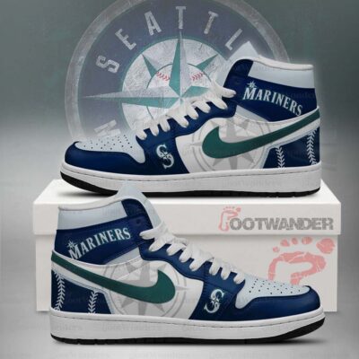 Seattle Mariners MLB AJ1 High Top Shoes
