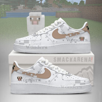 Sheep Minecraft AF1 Shoes