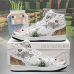 Sheep Minecraft AJ1 Style Shoes Version 2