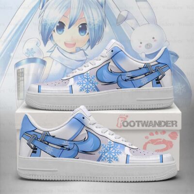 Snow Miku Vocaloid AJ1 Shoes