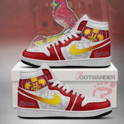 St. Louis Cardinals MLB AJ1 High Top Shoes