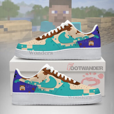 Steve Minecraft AF1 Shoes