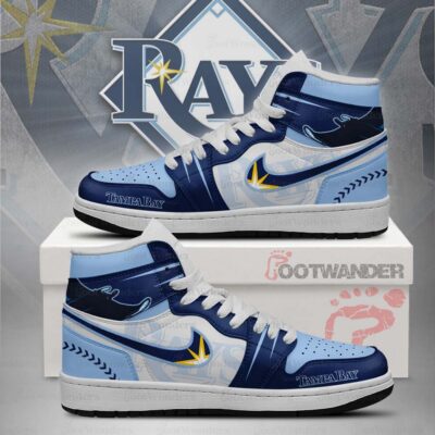 Tampa Bay Rays MLB AJ1 High Top Shoes