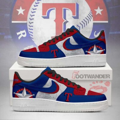 Texas Rangers MLB AF1 Low Top Shoes