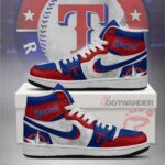 Texas Rangers MLB AJ1 High Top Shoes