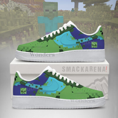 Zombie Minecraft AF1 Shoes