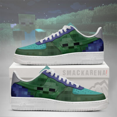 Zombie Minecraft AF1 Shoes Version 2