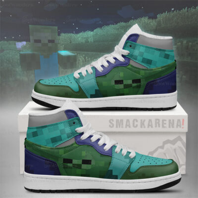 Zombie Minecraft AJ1 Shoes Version 2