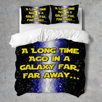 A Long Time Ago In A Galaxy Far Star Wars Bedding Set