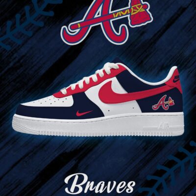 Atlanta Baseball AF1 Shoes