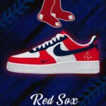 Boston Baseball AF1 Shoes