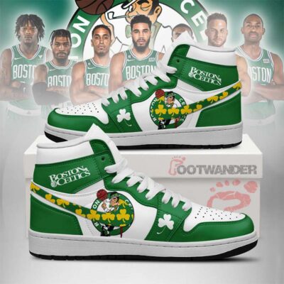Boston Celtics NBA AJ1 High Shoes Version 1