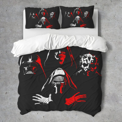Darth Sidious Black Red Star Wars Bedding Set