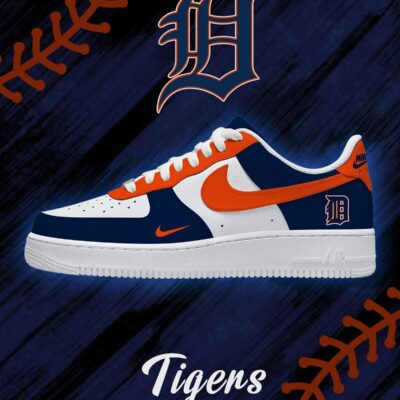 Detroit Baseball AF1 Shoes