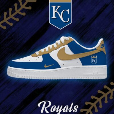 Kansas City Baseball AF1 Shoes
