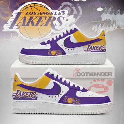 Los Angeles Lakers NBA AF1 Shoes Version 2