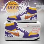 Los Angeles Lakers NBA AJ1 High Shoes Version 2