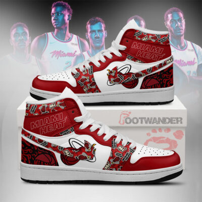 Miami Heat NBA AJ1 High Shoes Version 2
