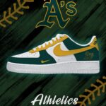 Oakland Baseball AF1 Shoes