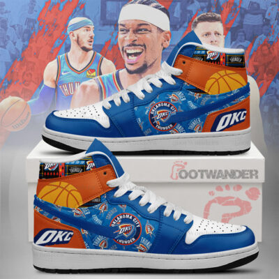 Oklahoma City Thunder NBA AJ1 High Shoes