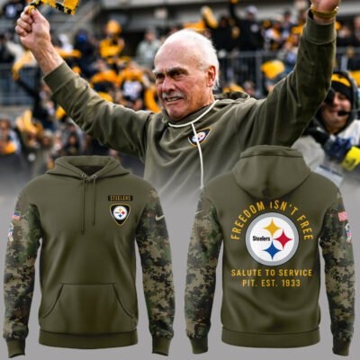 P.Steelers Salute To Service Freedom Isn’t Free Hoodie