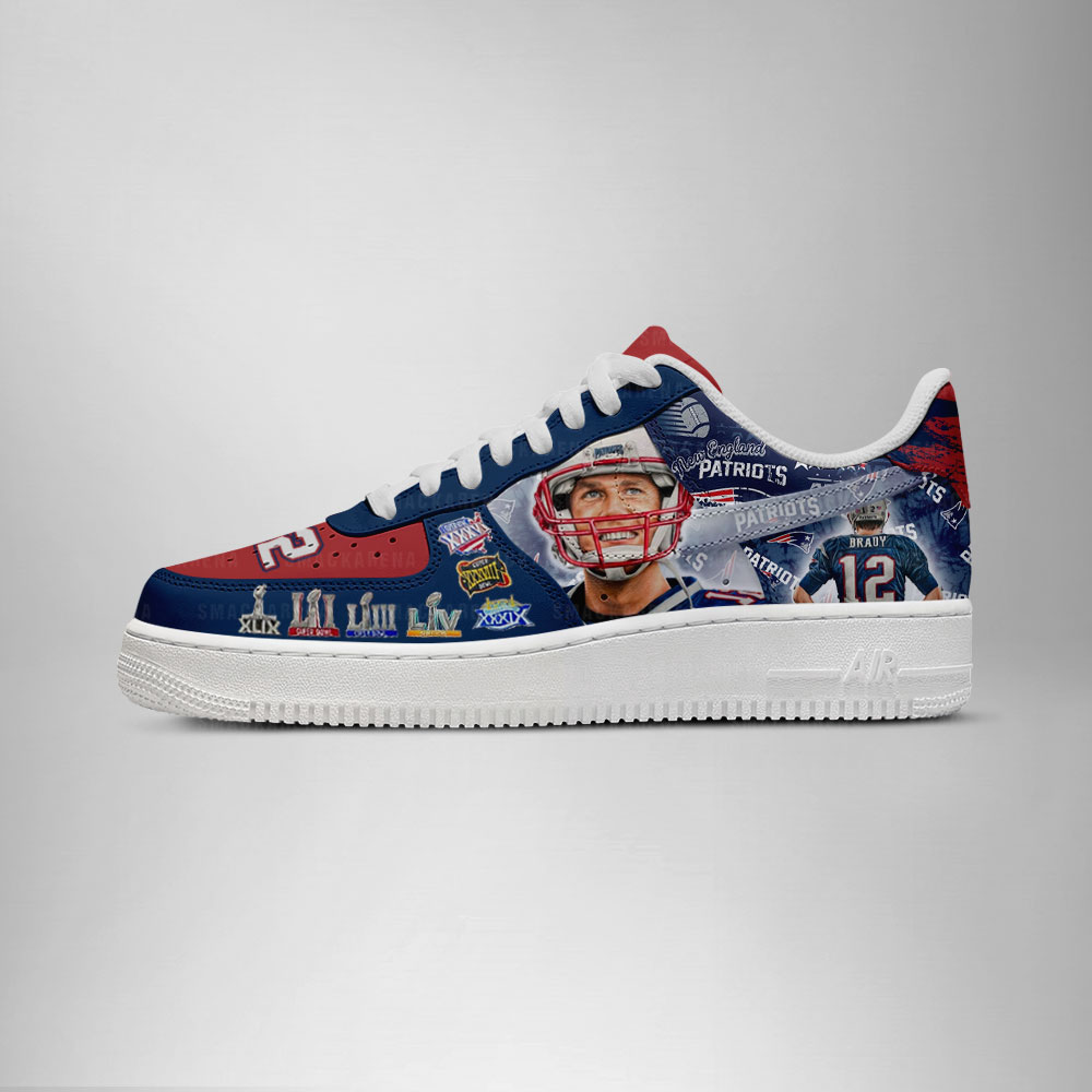 Brady New England Patriots AF1 Shoes - Image 3