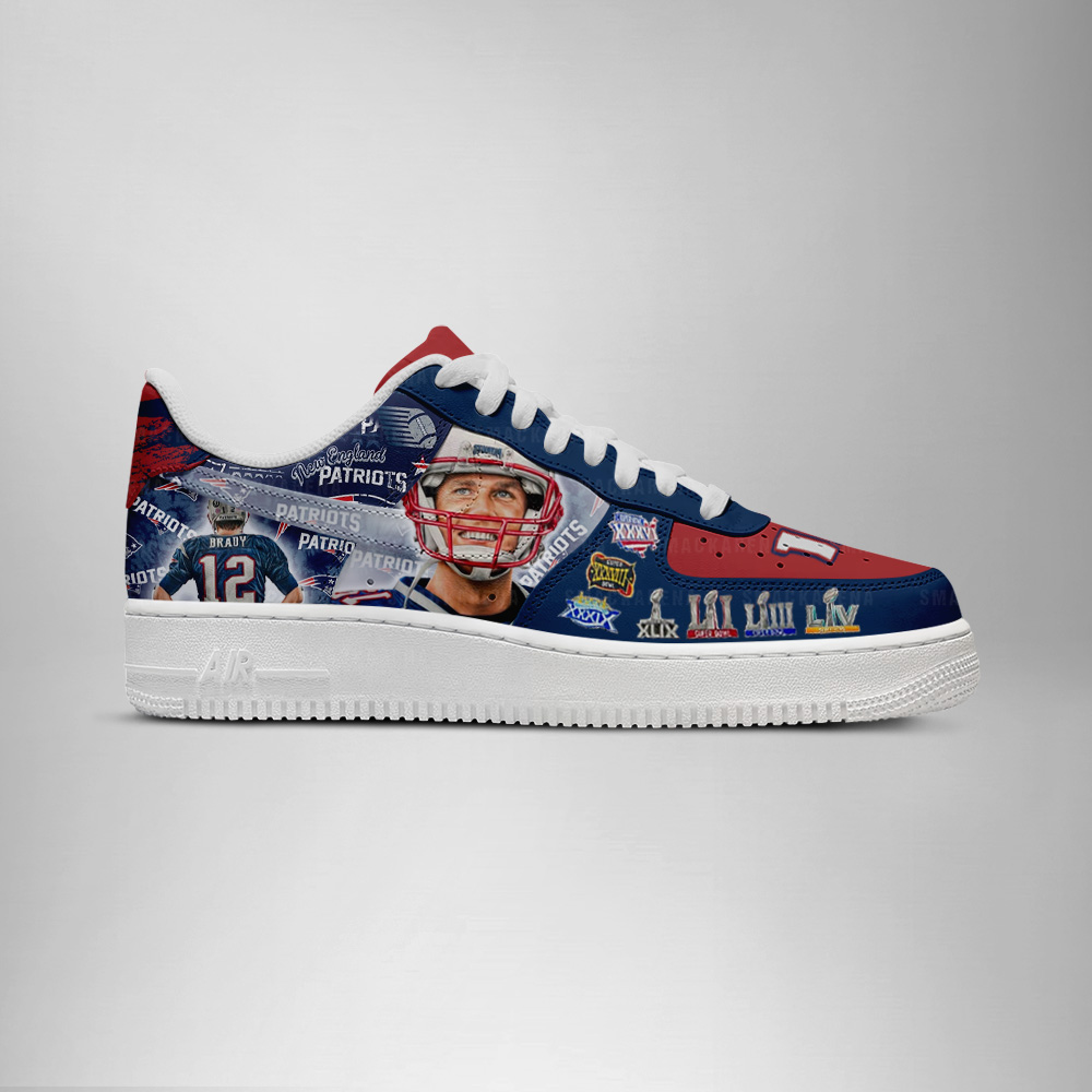 Brady New England Patriots AF1 Shoes - Image 2