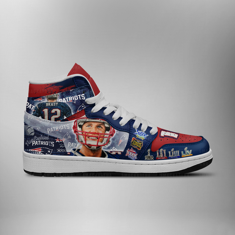 Brady New England Patriots AJ1 Shoes - Image 2