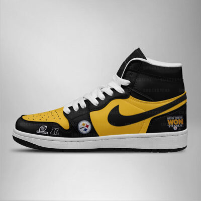Pittsburgh Steelers AFC Championship AJ1 High Shoes