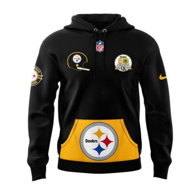 Pittsburgh Steelers Throwback 50th Anniversary Super Bowl Hoodie Version 6