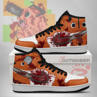 Pochita V3 Chainsaw Man AJ1 Shoes