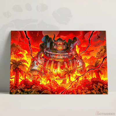 Ancient Giant Robot - One Piece Canvas - Poster