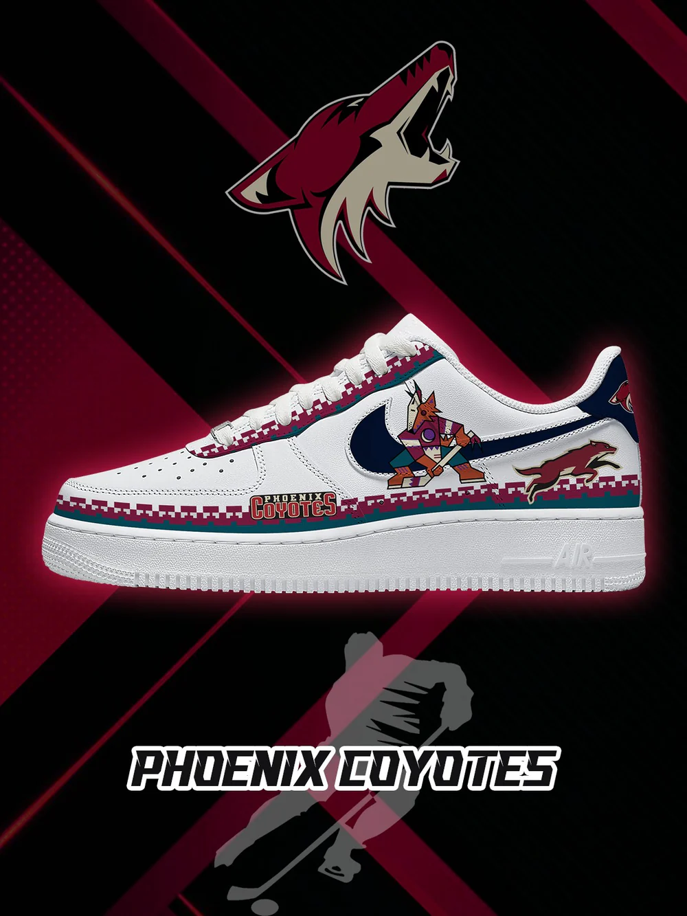 Phoenix Coyotes - National Hockey League AF1 Shoes