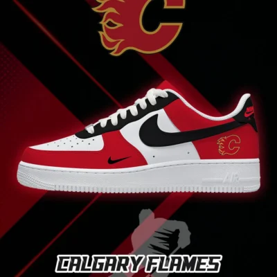 Calgary Flames - National Hockey League AF1 Shoes