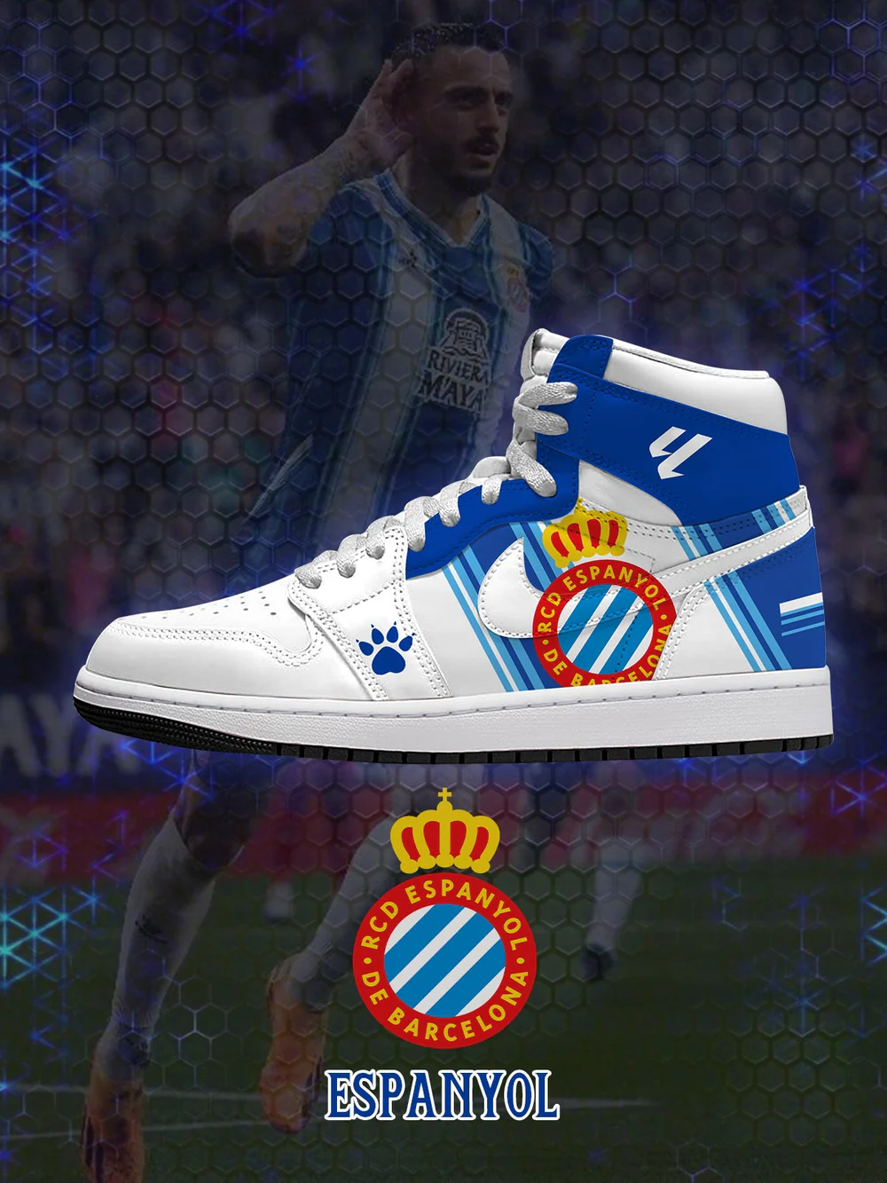 Espanyol Barcelona - La Liga AJ1 Shoes