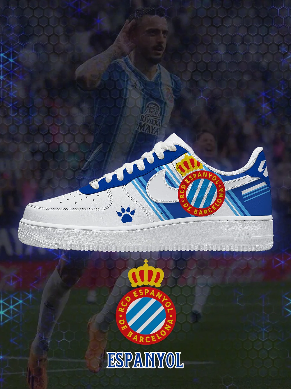 Espanyol Barcelona - La Liga AF1 Shoes