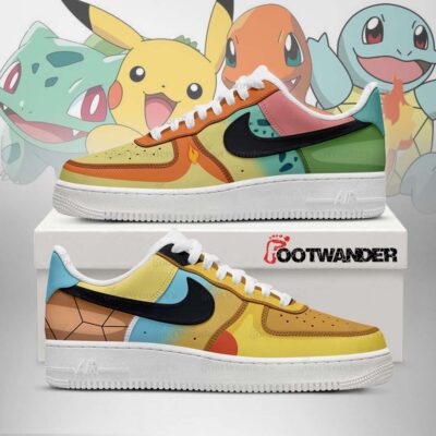 Four Pokemons - Pokemon Shiny AF1 Shoes