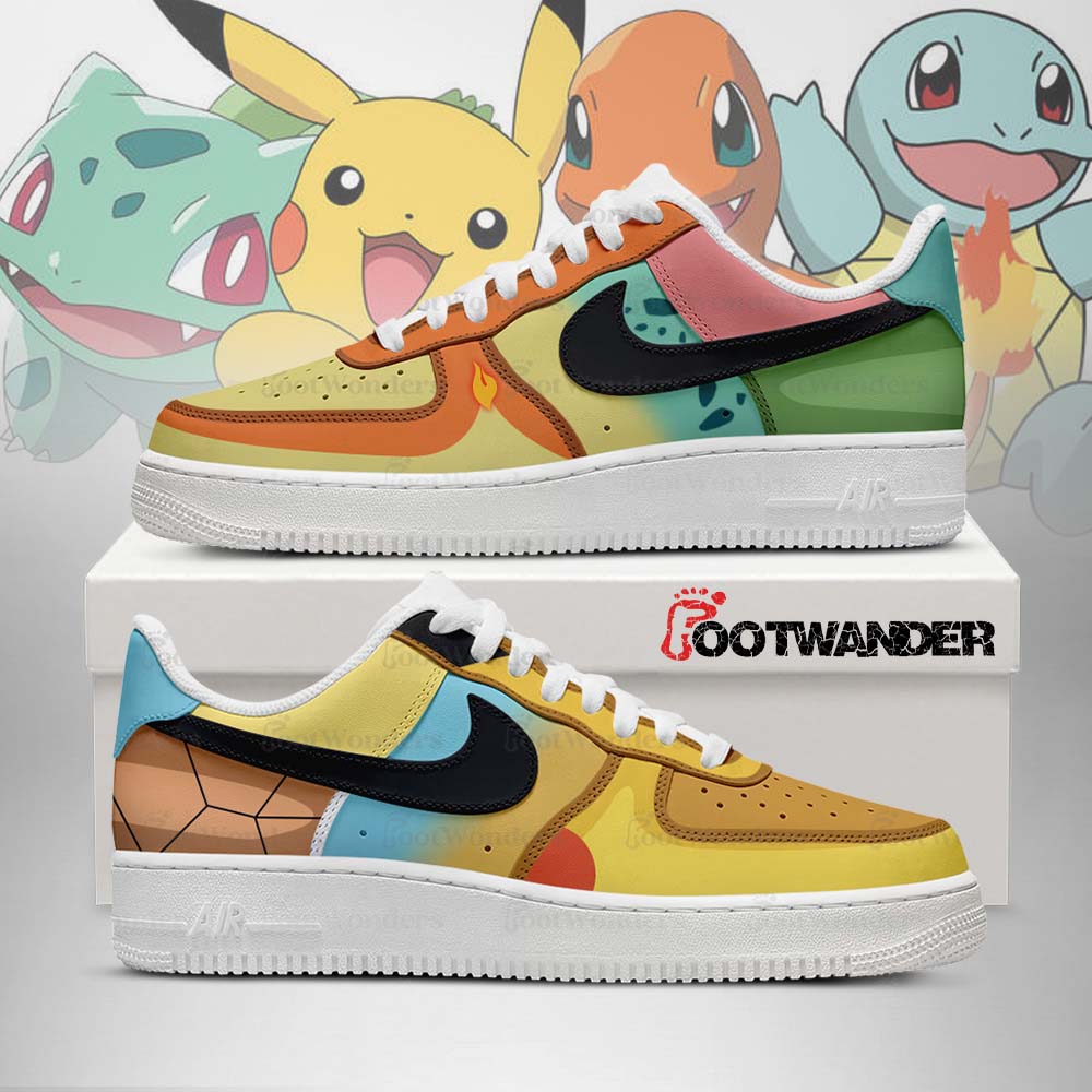 Four Pokemons - Pokemon Shiny AF1 Shoes